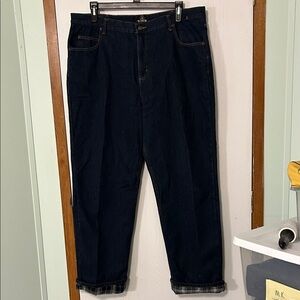 RedHead Men's Dark Blue Fleece Lined Denim Jeans Size 40x34